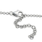 D'Joy Colour Change Garnet, Moissanite Cluster Necklace (Size - 18) in Rhodium OverlaySterling Silver, Silver Wt.12.19 Gms  17.880  Ct._8625377_3