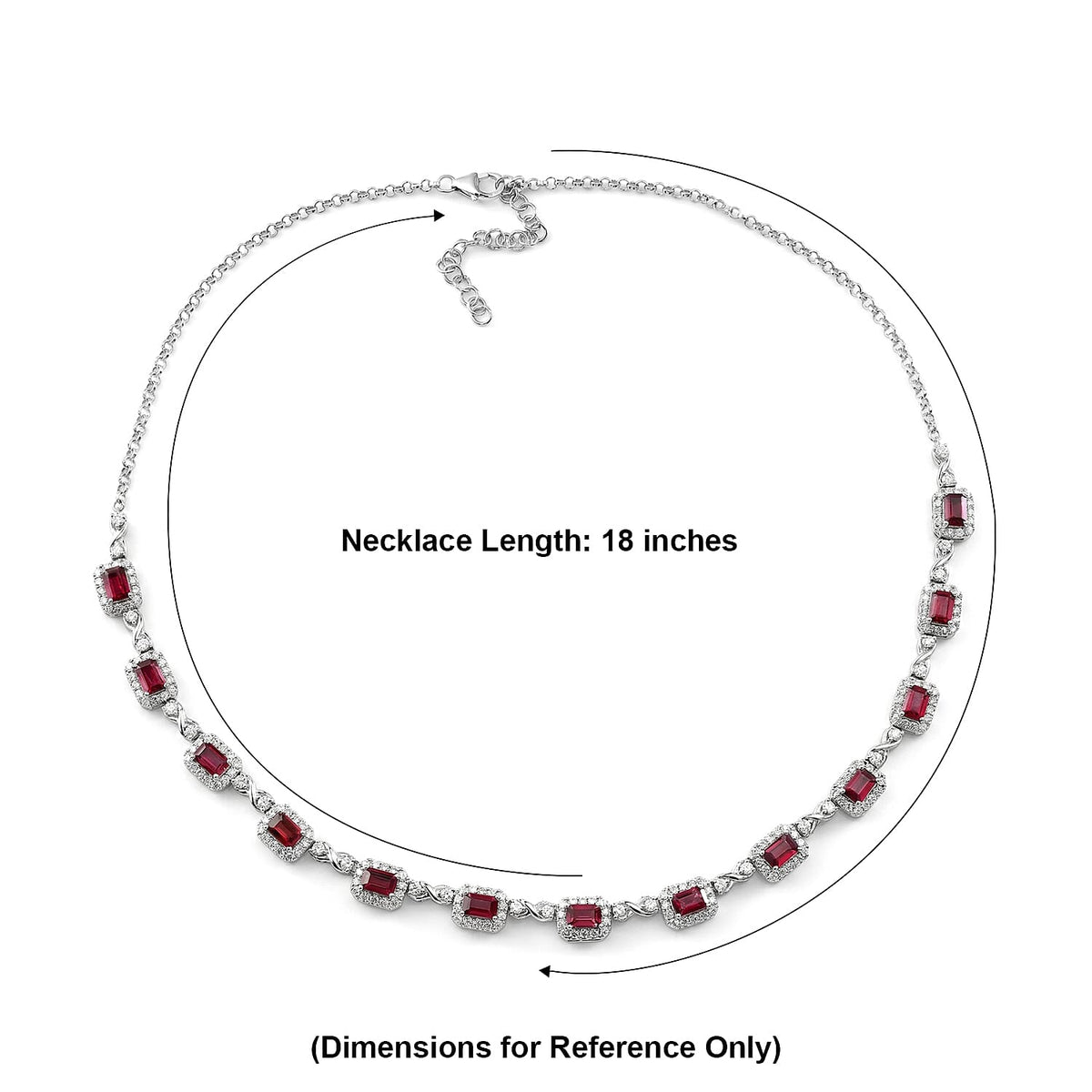 Certified and Appraised D'Joy Colour Change Garnet, Moissanite Cluster Necklace (Size - 18) in Rhodium Overlay Sterling Silver, Silver Wt.16 Gms 13.500 Ct. 8625378 4