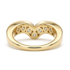 Luxuriant - SGL Certified Lab Grown Diamond (SI/G-H) Wishbone Ring in 18K Vermeil Yellow Gold Plated Sterling Silver 1.50 Ct._8625730_4
