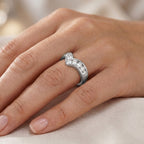 Luxuriant - SGL Certified Lab Grown Diamond (SI/G-H) Wishbone Ring in Rhodium Overlay Sterling Silver 1.50 Ct._8625738_1