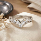 Luxuriant - SGL Certified Lab Grown Diamond (SI/G-H) Wishbone Ring in Rhodium Overlay Sterling Silver 1.50 Ct._8625738_2