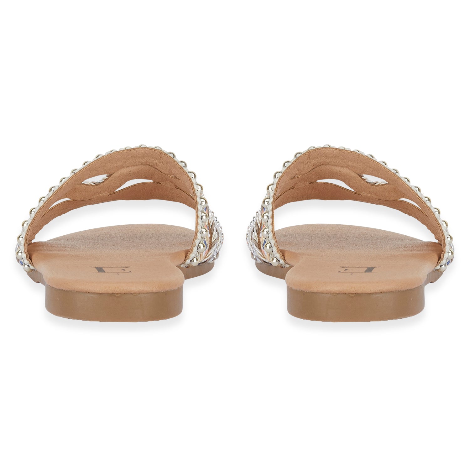 Gypsy Ladies Beaded Boho Band Open Casual Flat Sandals (Size 5) - Sand V32513634 2