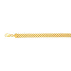 9K Yellow Gold Bismark Bracelet (Size - 8) with Lobster Clasp_8626580