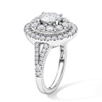 Luxuriant - Lab Grown Diamond (SI/G-H) Ring in Rhodium Overlay Sterling Silver 2.00 Ct._8626596_4