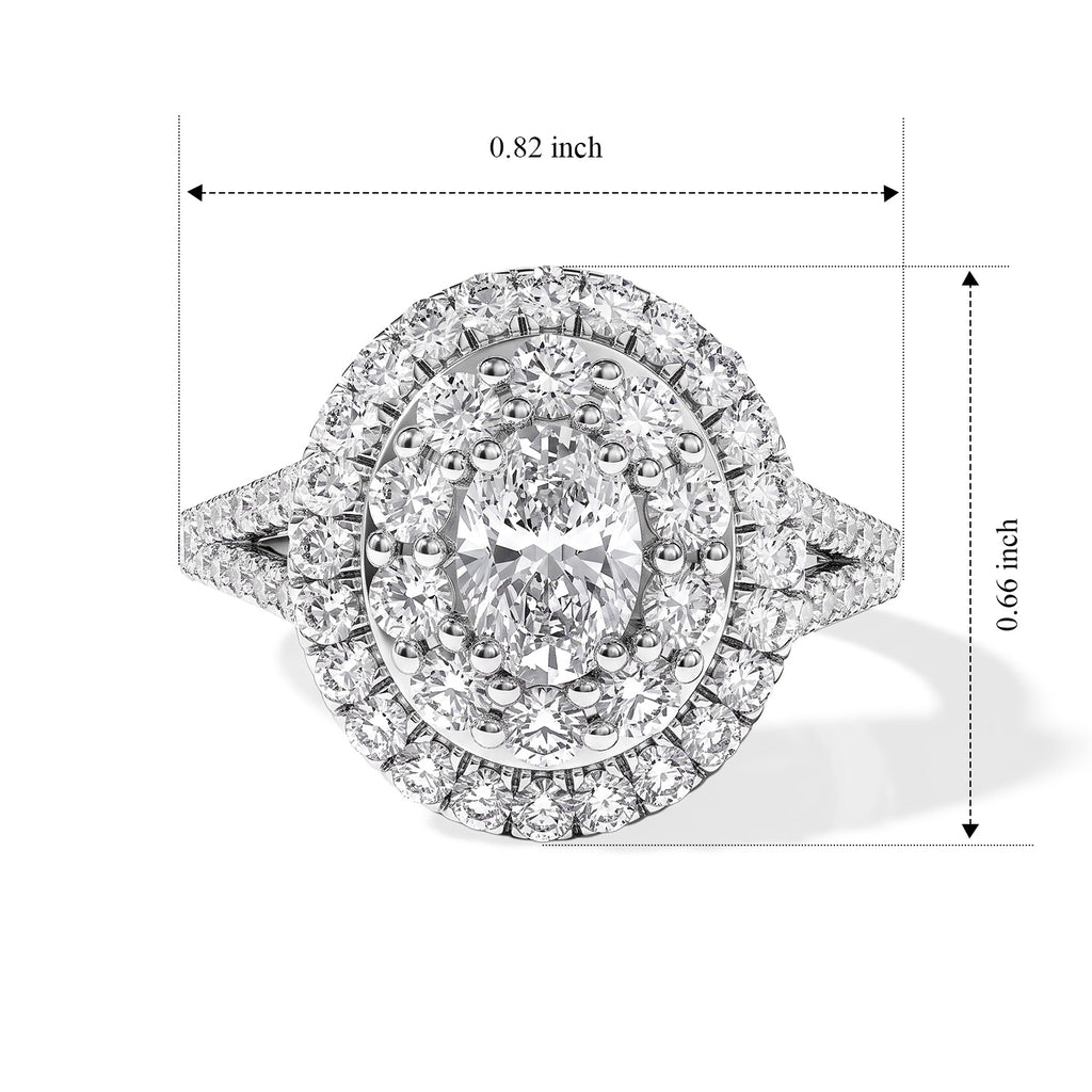 Luxuriant - Lab Grown Diamond (SI/G-H) Ring in Rhodium Overlay Sterling Silver 2.00 Ct._8626596_6