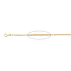 JCK Vegas Treasure - 9K Yellow Gold Spiga Necklace (Size - 16) with Spring Ring Clasp_8626599