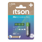 ITSON Pack of 4 - Recharge Pro AAA Rechargeable Batteries - 930mAh_8626632