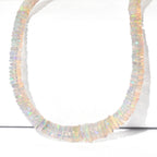 TUCSON CLOSEOUT OFFER - Ethiopian Opal Necklace (Size - 18+2 Ext) in Rhodium Overlay Sterling Silver 112.50 Ct._8626794