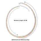 TUCSON CLOSEOUT OFFER - Ethiopian Opal Necklace (Size - 18+2 Ext) in Rhodium Overlay Sterling Silver 112.50 Ct._8626794_5