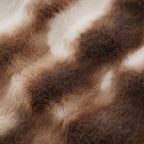LIVMORE Soft Bubble Tie-Dye Faux Fur Rug with Foam Base (100 x 180cm) - Beige_8626884_3