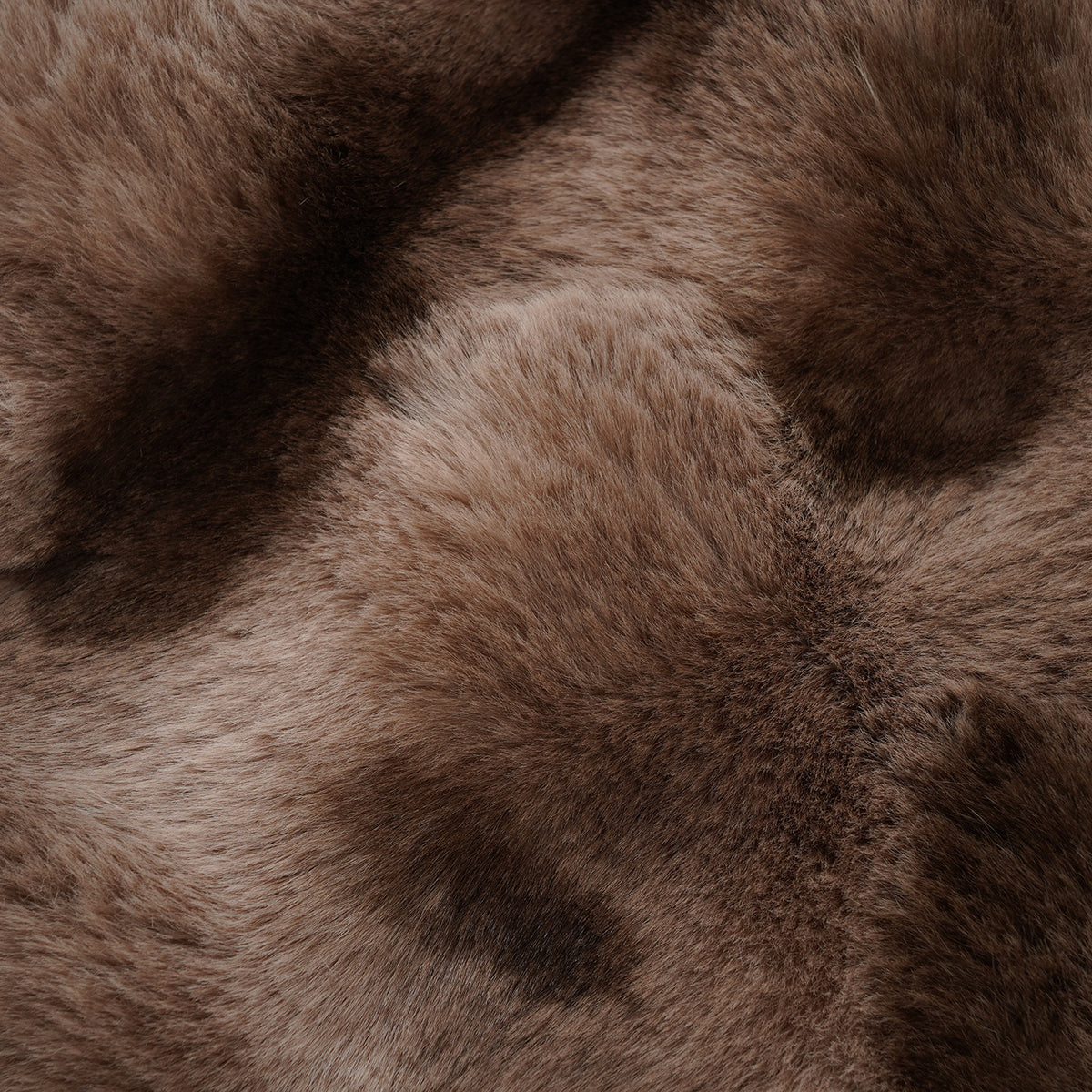 LIVMORE Soft Bubble Tie-Dye Faux Fur Rug with Foam Base (100 x 180cm) - Brown 8626885 3
