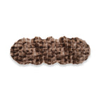 LIVMORE Soft Bubble Tie-Dye Faux Fur Runner Rug with Foam Base (60 x 180cm) - Brown_8626887_1