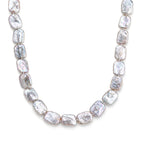 White Keshi Pearl Beads Necklace (Size - 20) Pure Yellow Brass  190.000  Ct._8627423