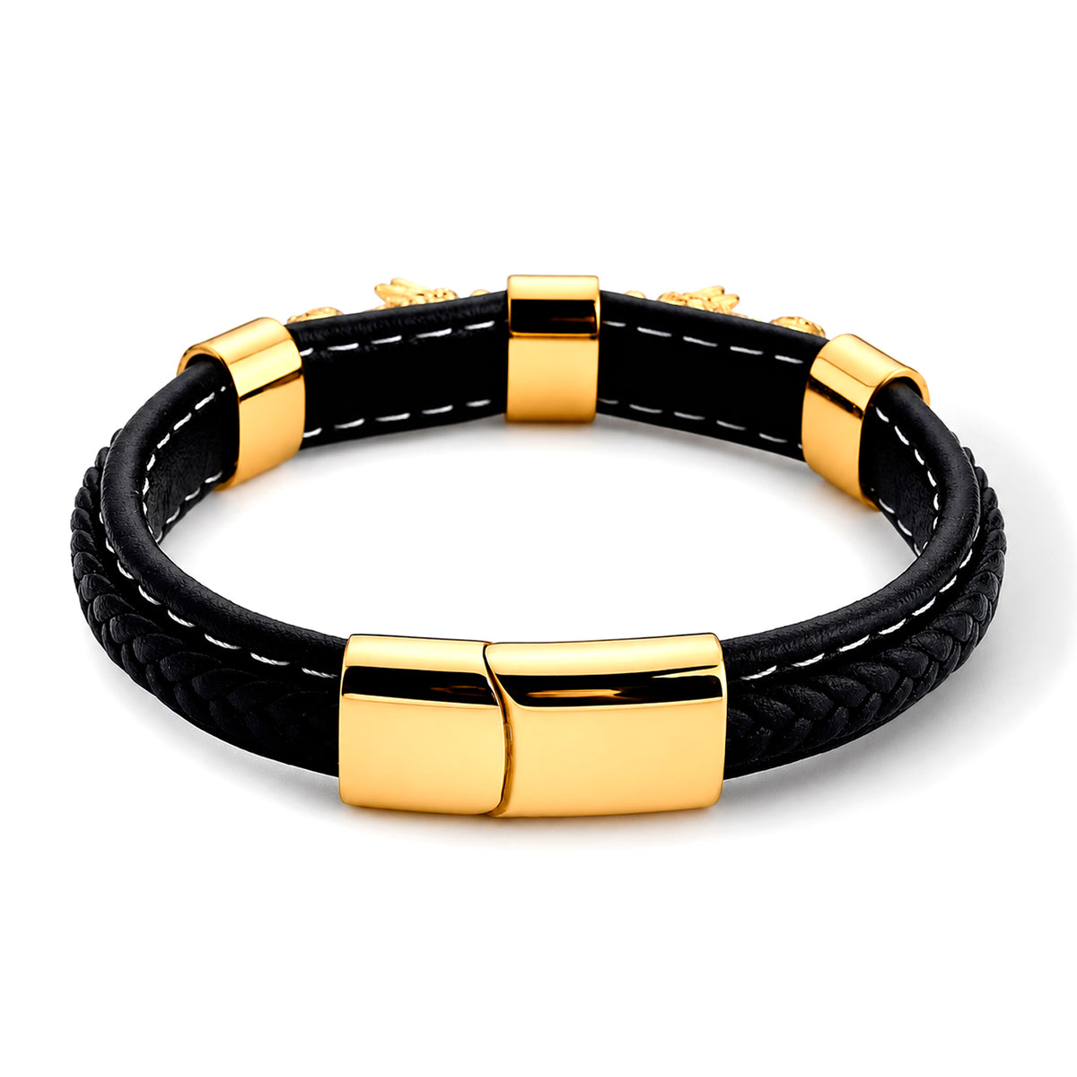 Pixiu Genuine Leather Bracelet (Size - 7.5) V32514412 4