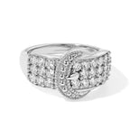 EverTrue White Zircon Fancy Ring Pure Yellow Brass  1.352  Ct._8627494