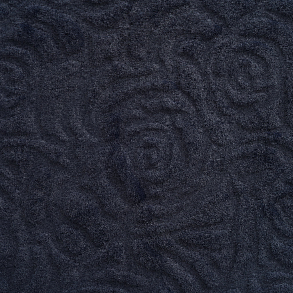 LIVMORE Patterned Blanket (Size 180x1 cm) - Navy_8627549_2