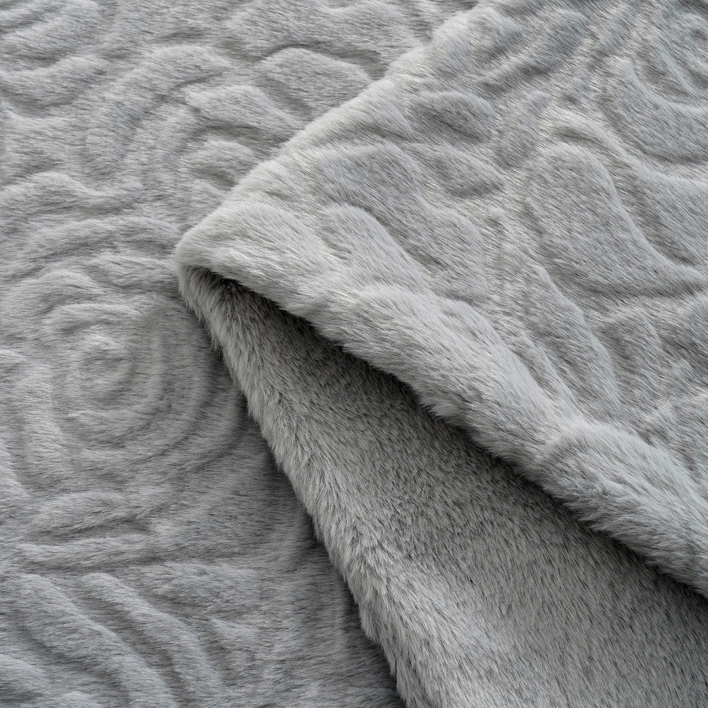 LIVMORE Patterned Blanket (Size 180x1 cm) - Silver Grey_8627551_3