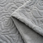 LIVMORE Patterned Blanket (Size 180x1 cm) - Silver Grey_8627551_3