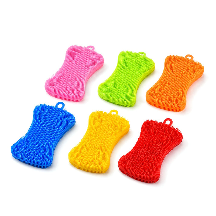 LIVMORE Set of 6 Multi-Functional Kitchen Dishwashing &amp; Pot Scrubbing Brushes 8627579 1