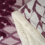 LIVMORE Patterned Blanket (Size 200x1 cm) - Burgundy_8627880_2