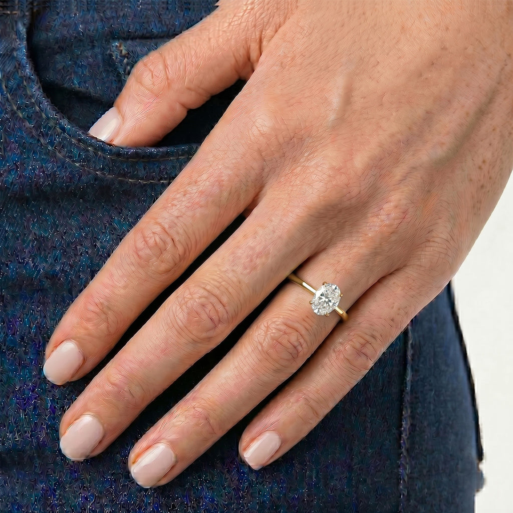 Luxuriant 9K Yellow Gold VS Lab Grown Diamond EF, VS Solitaire Diamond Ring, Gold Wt.2 Gms  1.008  Ct._8628567_1