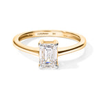 Luxuriant 9K Yellow Gold VS Lab Grown Diamond EF, VS Solitaire Diamond Ring, Gold Wt.2 Gms  1.010  Ct._8628689