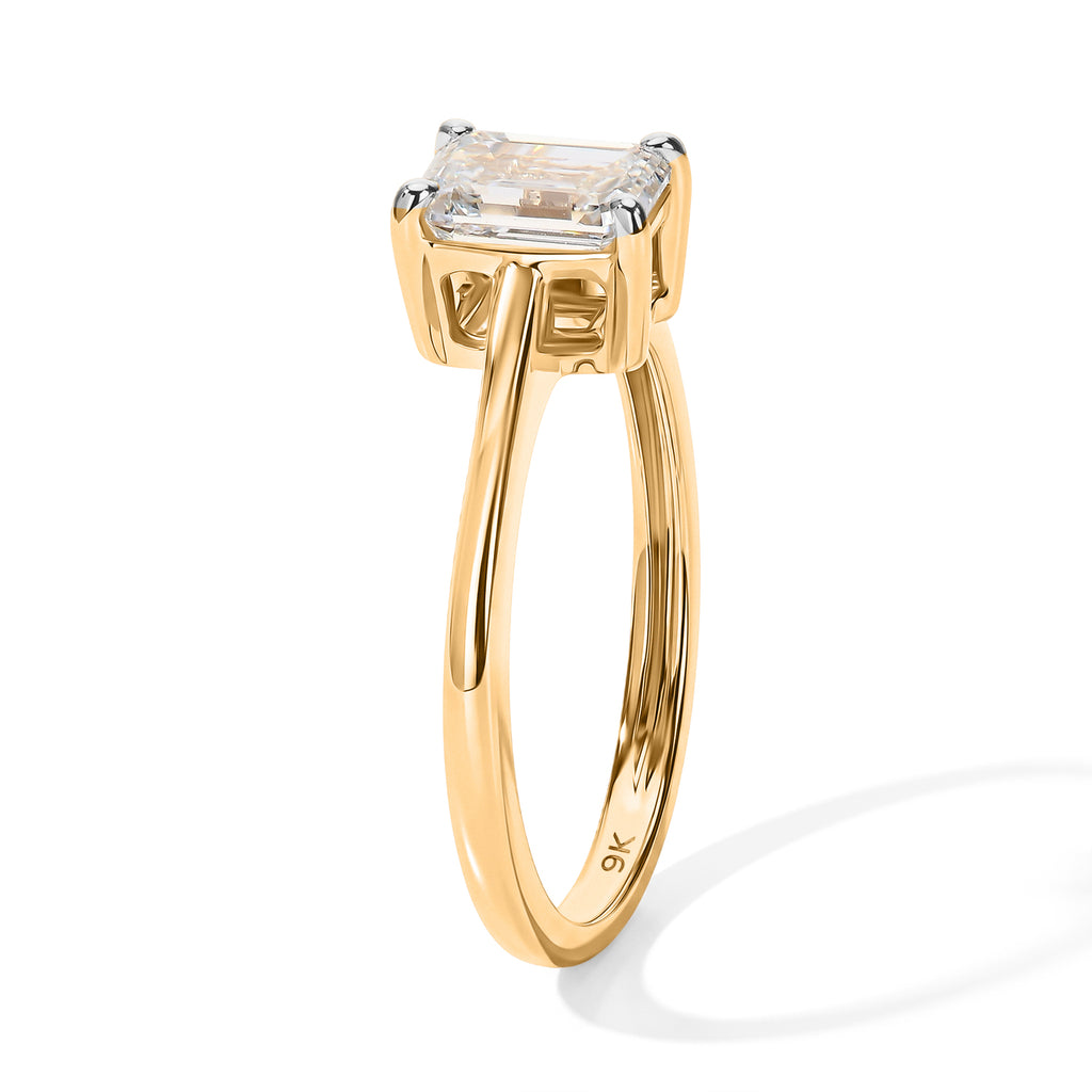 Luxuriant 9K Yellow Gold VS Lab Grown Diamond EF, VS Solitaire Diamond Ring, Gold Wt.2 Gms  1.010  Ct._8628689_2