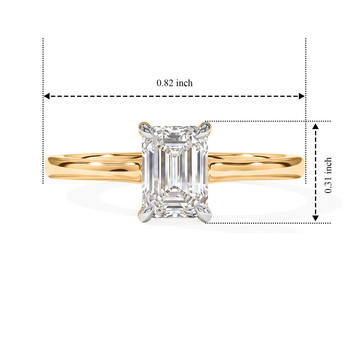Luxuriant - 9K Yellow Gold SGL Certified Lab Grown Diamond (VS/E-F) Solitaire Ring 1.00 Ct. 8628689 4