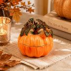 LIVMORE Pumpkin Jewellery Box (Size 5x6x1 cm) - Yellow_8628836_1