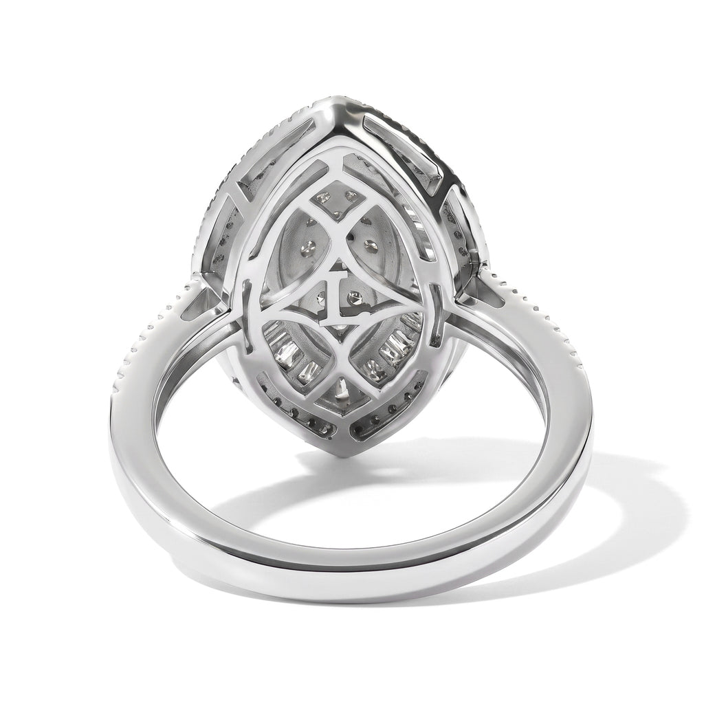 Luxuriant - Lab Grown Diamond (SI/G-H) Ring in Rhodium Overlay Sterling Silver 1.00 Ct._8628926_4