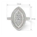 Luxuriant - Lab Grown Diamond (SI/G-H) Ring in Rhodium Overlay Sterling Silver 1.00 Ct._8628926_7