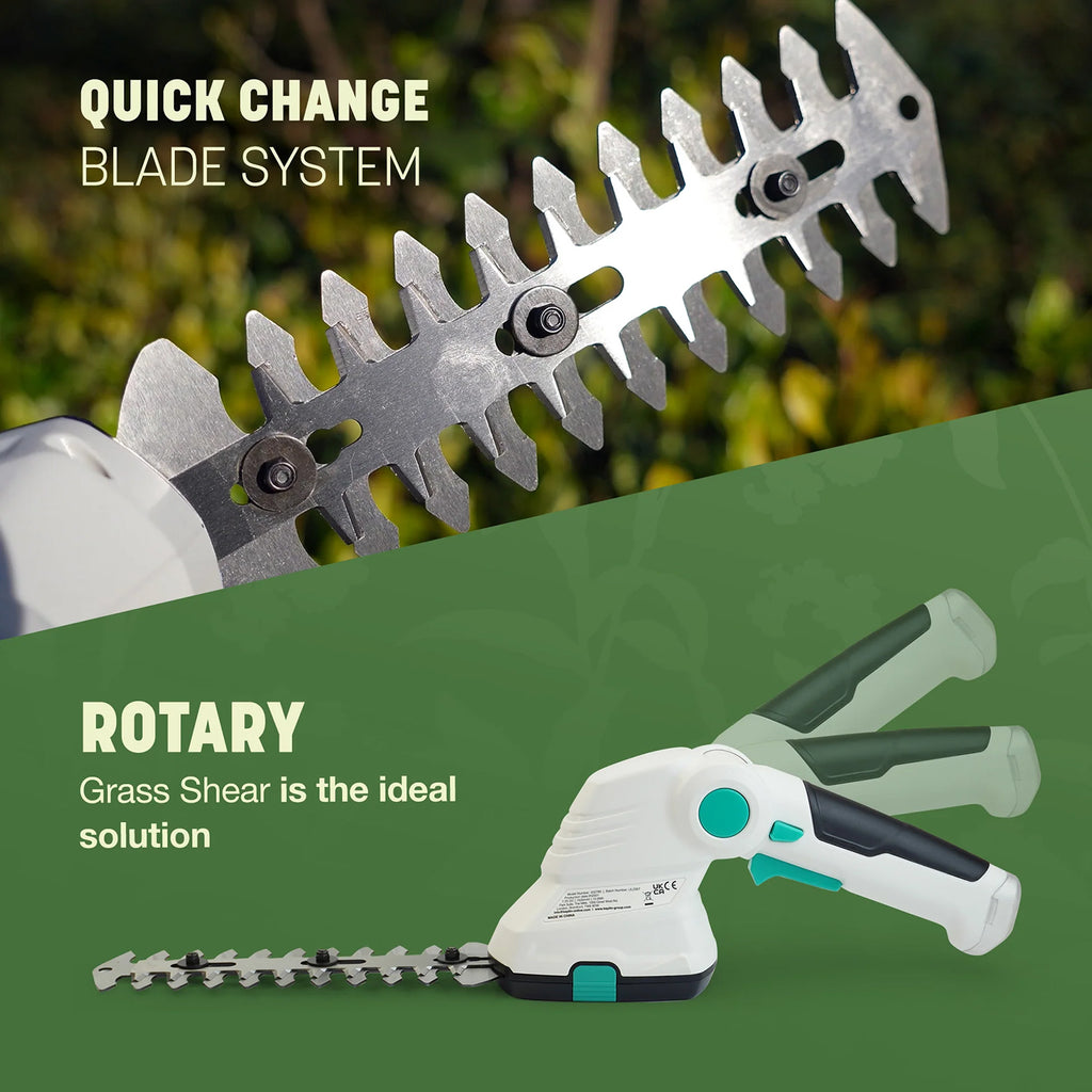 2-in-1 Cordless Hedge Trimmer (40 Minute RunTime) - Green_8630028_5