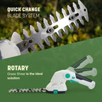 2-in-1 Cordless Hedge Trimmer (40 Minute RunTime) - Green_8630028_5