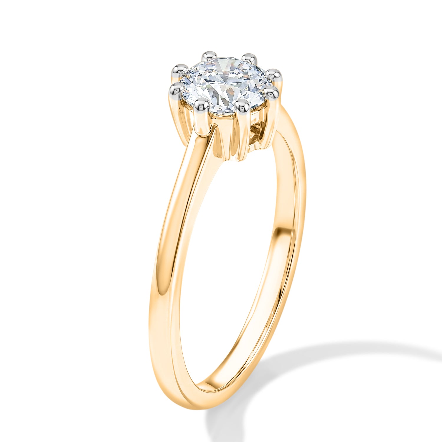 Luxuriant - Lab Grown Diamond (SI/G-H) Solitaire Ring in 18K Vermeil Yellow Gold Plated Sterling Silver 1.00 Ct. 8630053 4