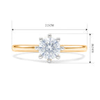 Luxuriant - Lab Grown Diamond (SI/G-H) Solitaire Ring in 18K Vermeil Yellow Gold Plated Sterling Silver 1.00 Ct._8630053_5