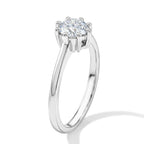 Luxuriant - Lab Grown Diamond (SI/G-H) Solitaire Ring in Rhodium Overlay Sterling Silver 1.00 Ct._8630094_3