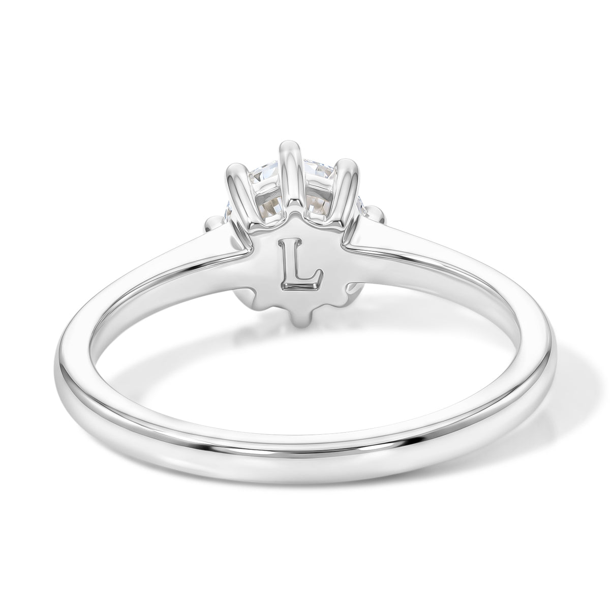 Luxuriant - Lab Grown Diamond (SI/G-H) Solitaire Ring in Rhodium Overlay Sterling Silver 1.00 Ct. V32682490 5