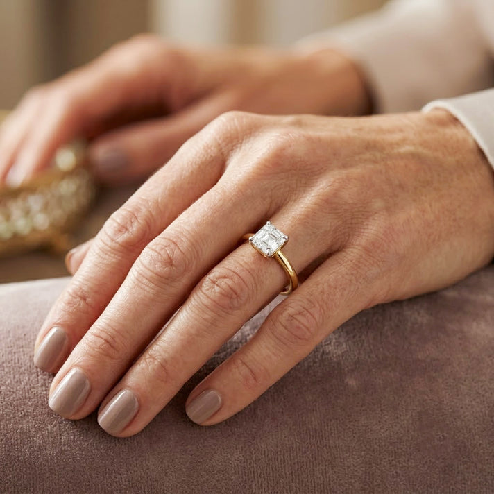 Luxuriant - Lab Grown Diamond (SI/G-H) Solitaire Ring in 18K Vermeil Yellow Gold Plated Sterling Silver 1.00 Ct. 8630106 2