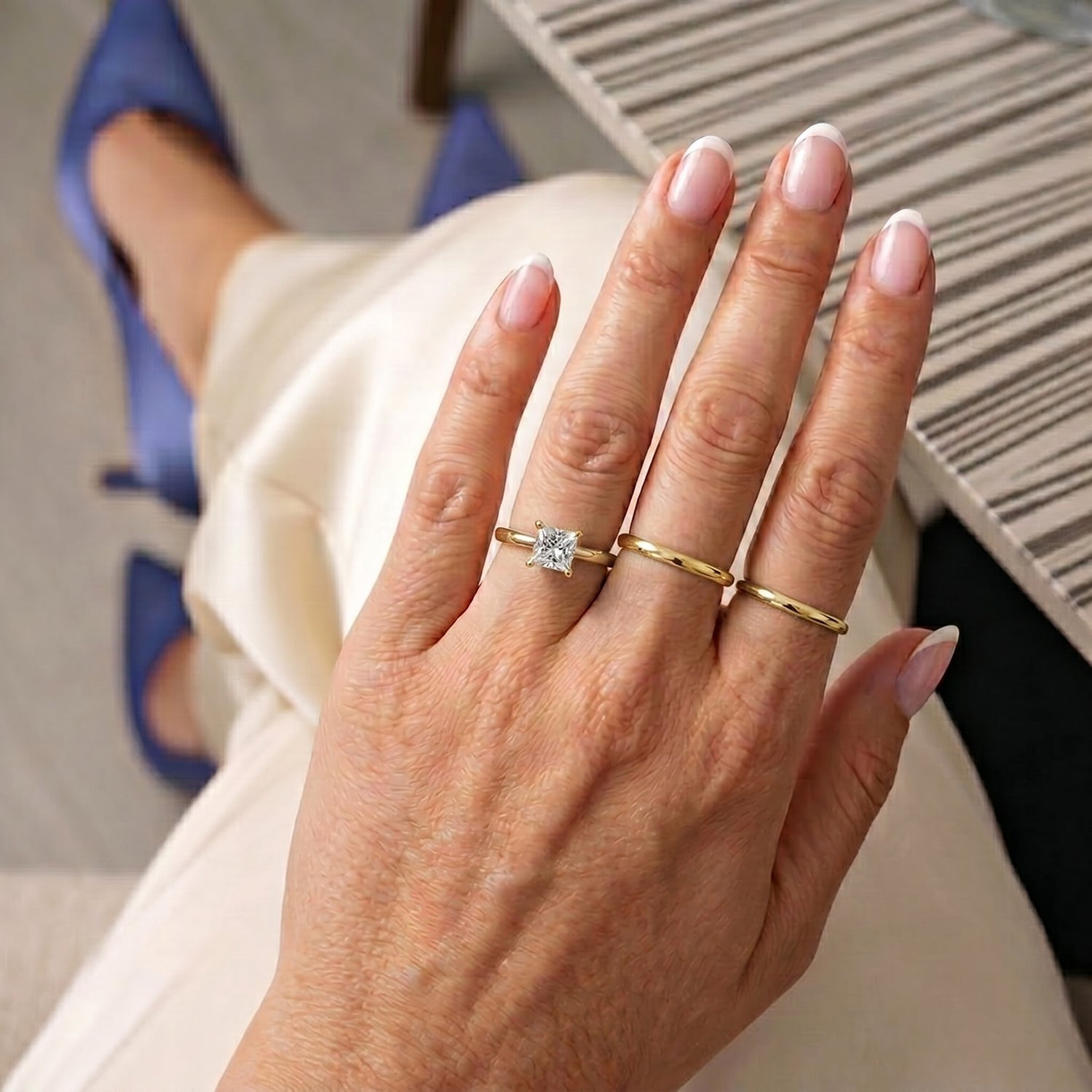 Luxuriant - Lab Grown Diamond (SI/G-H) Solitaire Ring in 18K Vermeil Yellow Gold Plated Sterling Silver 1.00 Ct. 8630106 3