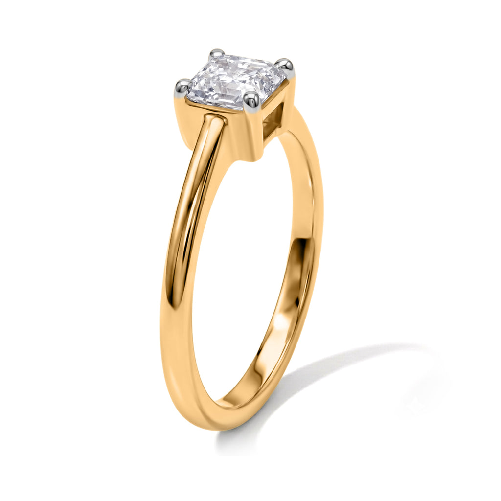 Luxuriant - Lab Grown Diamond (SI/G-H) Solitaire Ring in 18K Vermeil Yellow Gold Plated Sterling Silver 1.00 Ct._8630106_3