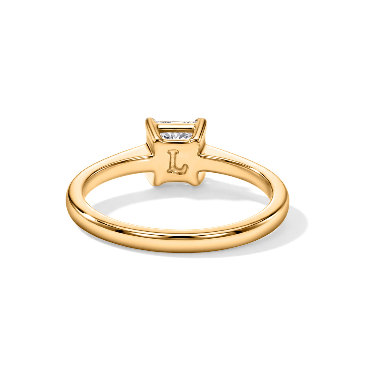 Luxuriant - Lab Grown Diamond (SI/G-H) Solitaire Ring in 18K Vermeil Yellow Gold Plated Sterling Silver 1.00 Ct. 8630106 5