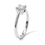 Luxuriant - Lab Grown Diamond (SI/G-H) Solitaire Ring in Rhodium Overlay Sterling Silver 1.00 Ct._8630117_3