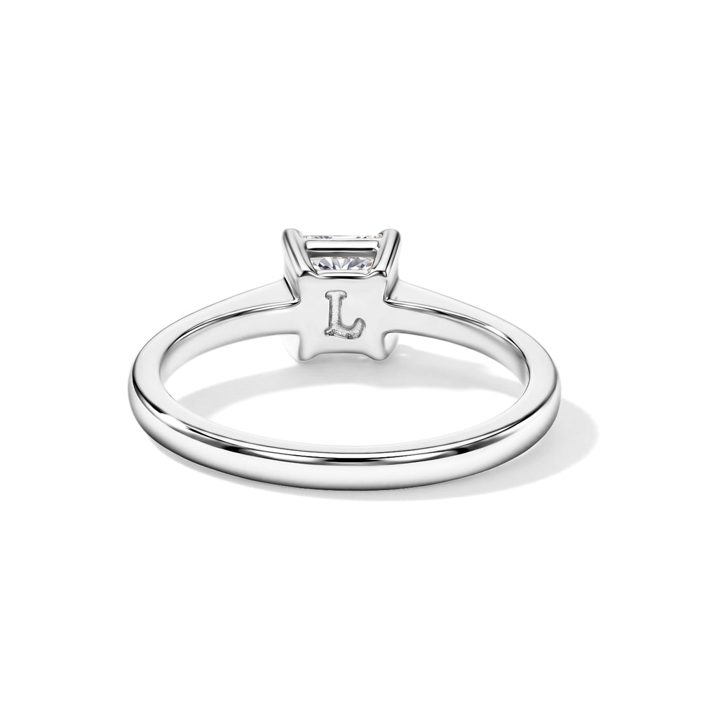Luxuriant - Lab Grown Diamond (SI/G-H) Solitaire Ring in Rhodium Overlay Sterling Silver 1.00 Ct._8630117_4