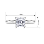 Luxuriant - Lab Grown Diamond (SI/G-H) Solitaire Ring in Rhodium Overlay Sterling Silver 1.00 Ct._8630117_5