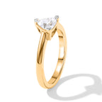 Luxuriant - Lab Grown Diamond (SI/G-H) Trillion Cut Solitaire Ring in 18K Vermeil Yellow Gold Plated Sterling Silver 1.00 Ct._8630127_3