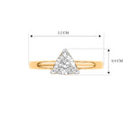 Luxuriant - Lab Grown Diamond (SI/G-H) Trillion Cut Solitaire Ring in 18K Vermeil Yellow Gold Plated Sterling Silver 1.00 Ct._8630127_5