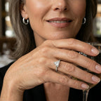 Luxuriant - Lab Grown Diamond (SI/G-H) Trillion Cut Solitaire Ring in Rhodium Overlay Sterling Silver 1.00 Ct._8630138_1