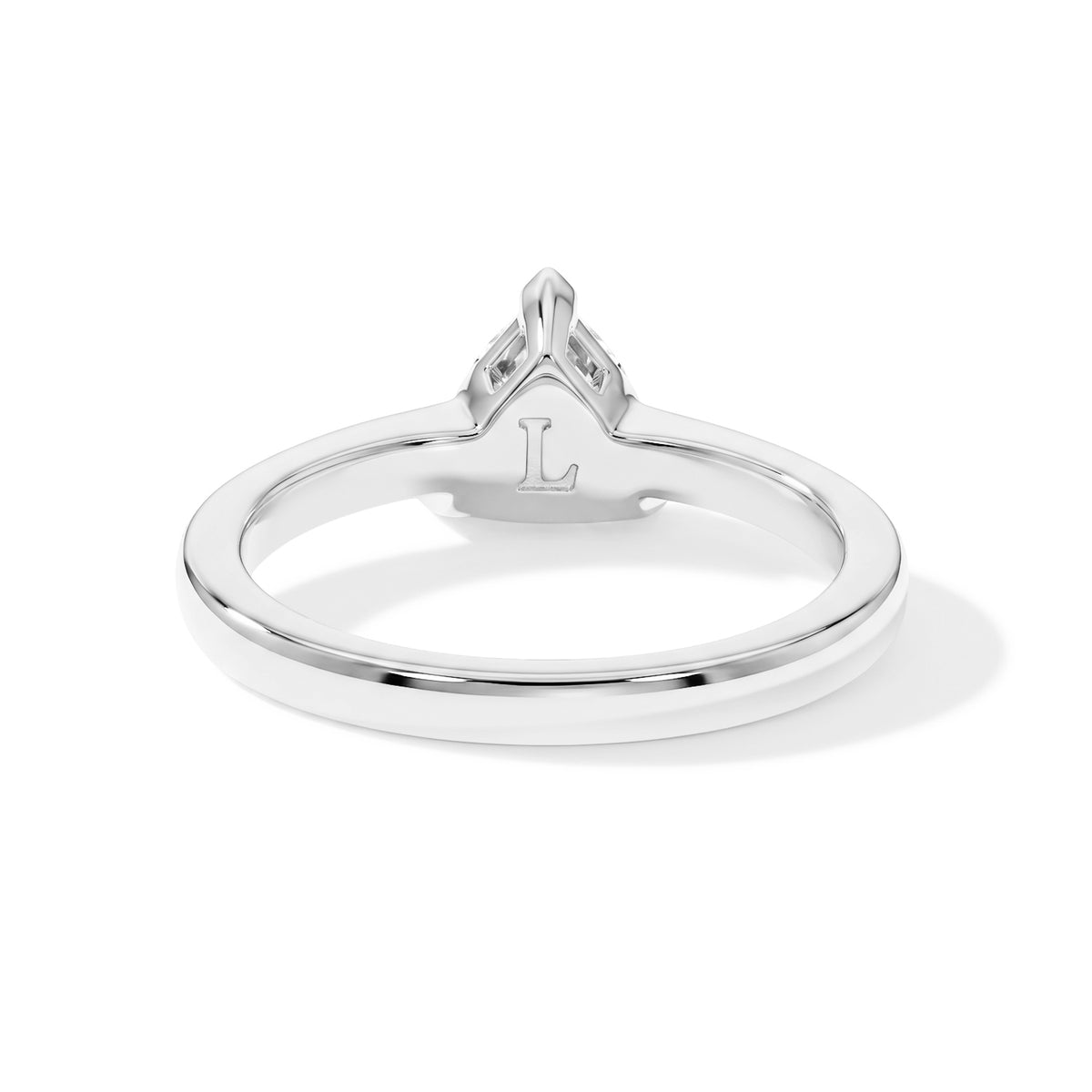 Luxuriant - Lab Grown Diamond (SI/G-H) Trillion Cut Solitaire Ring in Rhodium Overlay Sterling Silver 1.00 Ct. V32625968 5