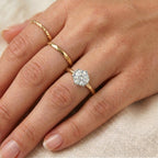 Luxuriant - Lab Grown Diamond (SI/G-H) Solitaire Ring in 18K Vermeil Yellow Gold Plated Sterling Silver 1.00 Ct._8630149_2