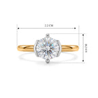 Luxuriant - Lab Grown Diamond (SI/G-H) Solitaire Ring in 18K Vermeil Yellow Gold Plated Sterling Silver 1.00 Ct._8630149_5
